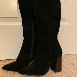 Steve Madden black suede boots